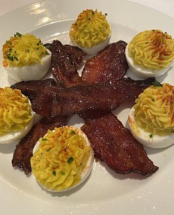 Devil Eggs Bacon